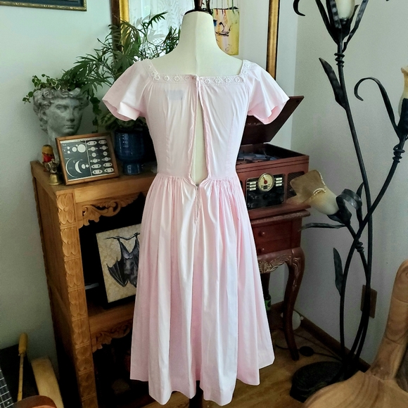 Vintage 50s Dress Murray Millman Livingston Bros - Picture 4 of 6